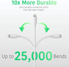 Iphone Lightning 20W Fast Charging Cable For Iphone Charger Compatible For Apple Iphone 11, 12, 13, 14 Series (20W Only Cable) White