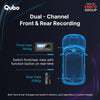 Qubo Car Dash Cam 3K Dual Channel from Hero Group, SONY STARVIS IMX335 Sensor, 3K 5MP Front QHD 2MP Rear FHD, 140° View, 3.2" LCD Display, GPS Logger, Emergency Recording, Supports Up to 1 TB SD Card