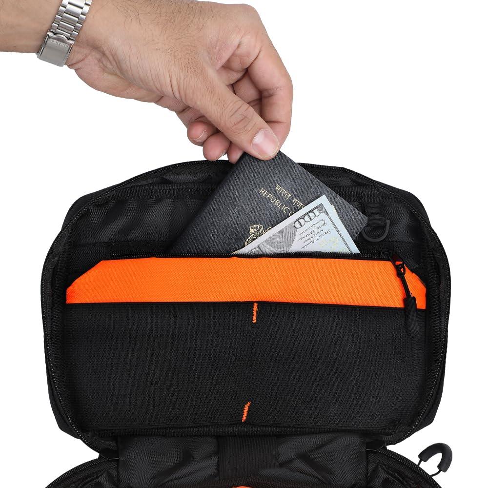 URBAN WOLF Tech Pouch Pro: Waterproof Tech Organizer Pouch, Electronic Organizer, Gadget Pouch, Travel Pouch, Hard Disk Pouch, Cable Pouches & Tech Kit Organizer for Gadgets and Accessories