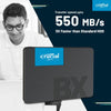 Crucial BX500 500GB 2.5-inch SATA 3D NAND Internal SSD Upto 550 MB/s