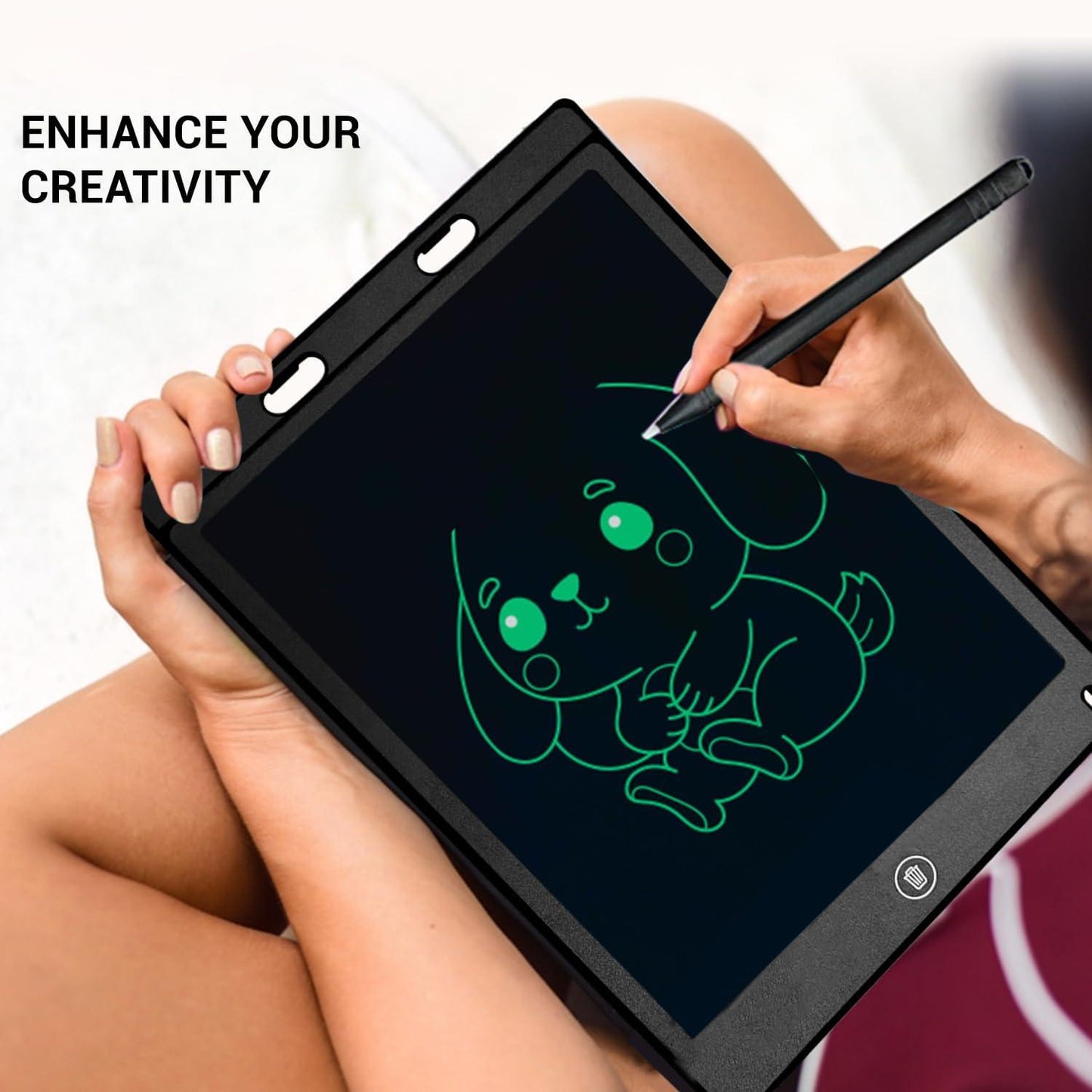 Tinytotem Magic Slate Tab 12 inch LCD Writing Tablet with Stylus Pen for Drawing Handwriting Playing by Kids & Adults Re-Writable Pad Best Birthday Gifts for Girls Boys