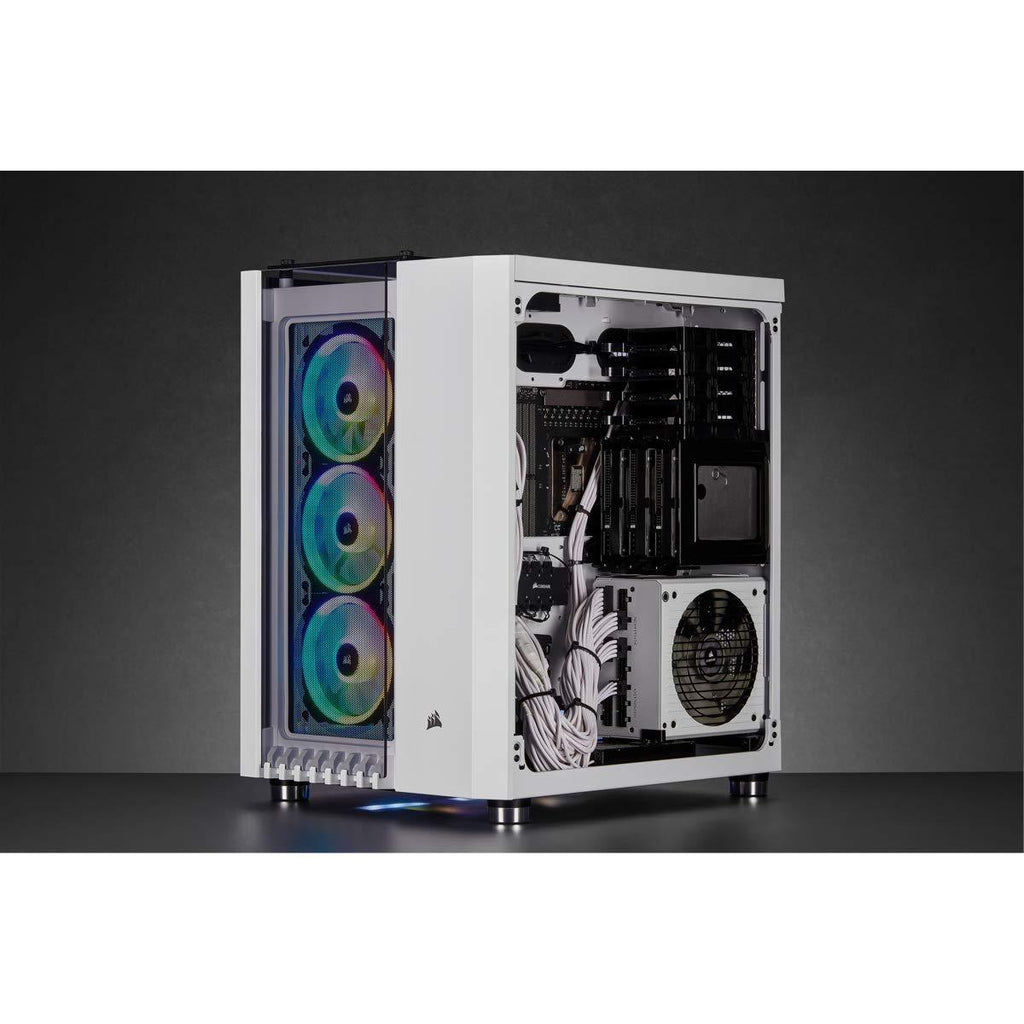 Corsair Tempered_Glass Series 680X Midi Tower Smart Case - White (Cc-9011169-Ww)