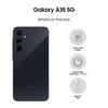 Samsung Galaxy A35 5G (Awesome Navy, 8GB RAM, 128GB Storage) | Premium Glass Back | 50 MP Main Camera (OIS) | Nightography | IP67 | Corning Gorilla Glass Victus+ | sAMOLED with Vision Booster - Triveni World