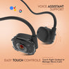 pTron Newly Launched Tangent Impulse, Safebeats in Ear Wireless Headphones with Mic, 10H Playtime, Designed for Ear Health & Comfort, Bluetooth 5.3, Dual Device Pairing & Type-C Fast Charging(Black) - Triveni World