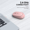 Portronics Toad 23 Wireless Optical Mouse with 2.4GHz, USB Nano Dongle, Optical Orientation, Click Wheel, Adjustable DPI(Pink)