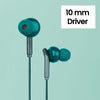 ZEBRONICS Zeb-Bro in Ear Wired Earphones with Mic, 3.5mm Audio Jack, 10mm Drivers, Phone/Tablet Compatible(Green)