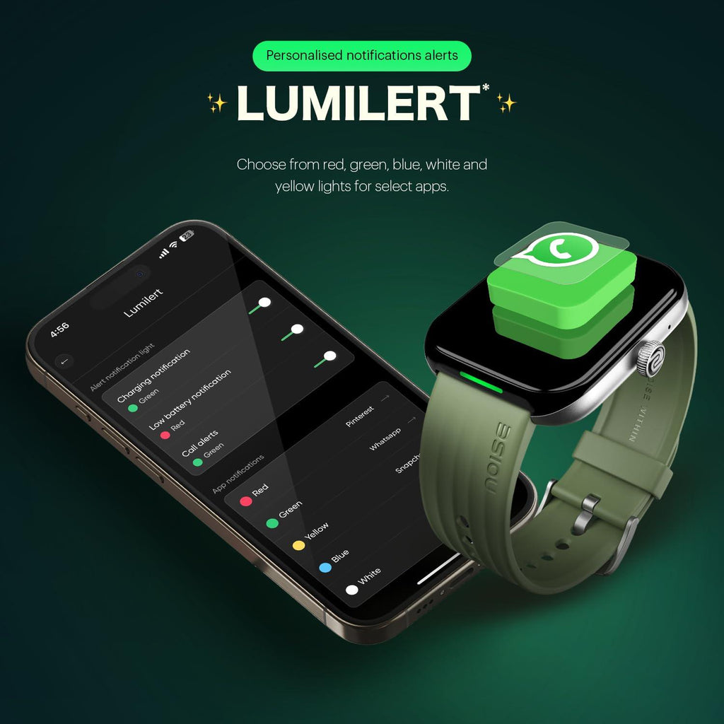 Noise Ultra 3 Luminary with India's 1st Ever Personalised Notification Alerts (Lumilert), 1.96" AMOLED Display, Premium Metallic Dial, Send Upto 5 Emojis (Lumiping), Health Suite (Jet Black)