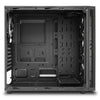 Sharkoon TG4 Mid Tower PC Computer Case I Support Mini-ITX, Micro-ATX, ATX Motherboard I Side Panel Tempered Glass with 4 x 120 mm Blue LED Fan (pre-Installed) - Black