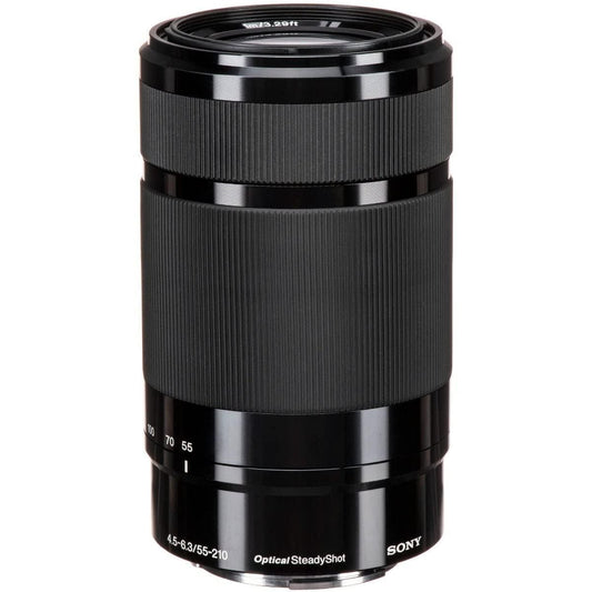 Sony E Mount E 55 210Mm F4.5 6.3 OSS Aps-C Lens (Sel55210) | Telephoto Zoom | Nature & Sports Photography, Black