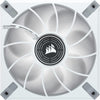 CORSAIR ML120 LED Elite, 120mm Magnetic Levitation White LED Fan with AirGuide, Single Pack - White Frame