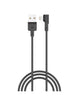 Portronics Konnect L 1.2M Fast Charging 3A 8 Pin USB Cable with Charge & Sync Function for iPhone, iPad (Grey)