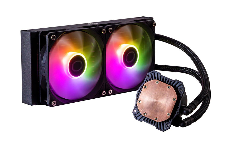 Cooler Master ML240L Core ARGB CPU Liquid Cooler - Black | Support Intel & AMD Processor - LGA1700, LGA1200, LGA1151, AM5, AM4 | Gen S Dual Chamber Pump | 240mm AIO | New Pressure Optimised Fans