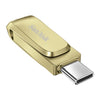 SanDisk Ultra Dual Drive Luxe Type C, Gold, 128GB, Up to 400MB/s Transfer Speed, USB 3.2 Gen 1, 5 Y Warranty