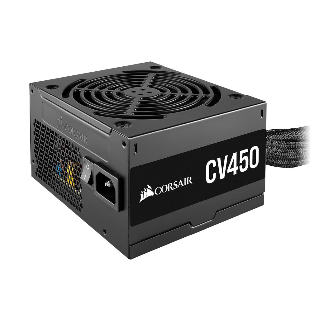 Corsair CV450, CV Series, 80 Plus Bronze Certified, 450 Watt Non-Modular Power Supply - Black