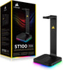 Corsair Gaming St100 RGB Premium Headset Stand with 7.1 Surround Sound - Black Tabletop