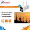 Trueview 3mp 1296p HD All Time Color 4G Sim Based Bullet CCTV Security Camera for Home, Shop, Office, Farm, and Construction Site | IP66 Waterproof Rating | With 9 IR LED