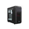 Corsair Carbide Series CC-9011050-WW Mid-Tower Steel Gaming Case with Red LED (Black)