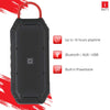 iBall Musi Rock 16 Watt Truly Wireless Bluetooth Portable Outdoor Speaker I Deep Bass Sound I Long Play Time I Build in Powerbank I Dual Speaker Connect I 1 Year Warranty - (Black)