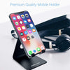 Portronics MODESK Universal Mobile Holder Stand with Metal Body, Anti Skid Design, Light Weight for All Smartphones, Tablets, Kindle, iPad(Black)