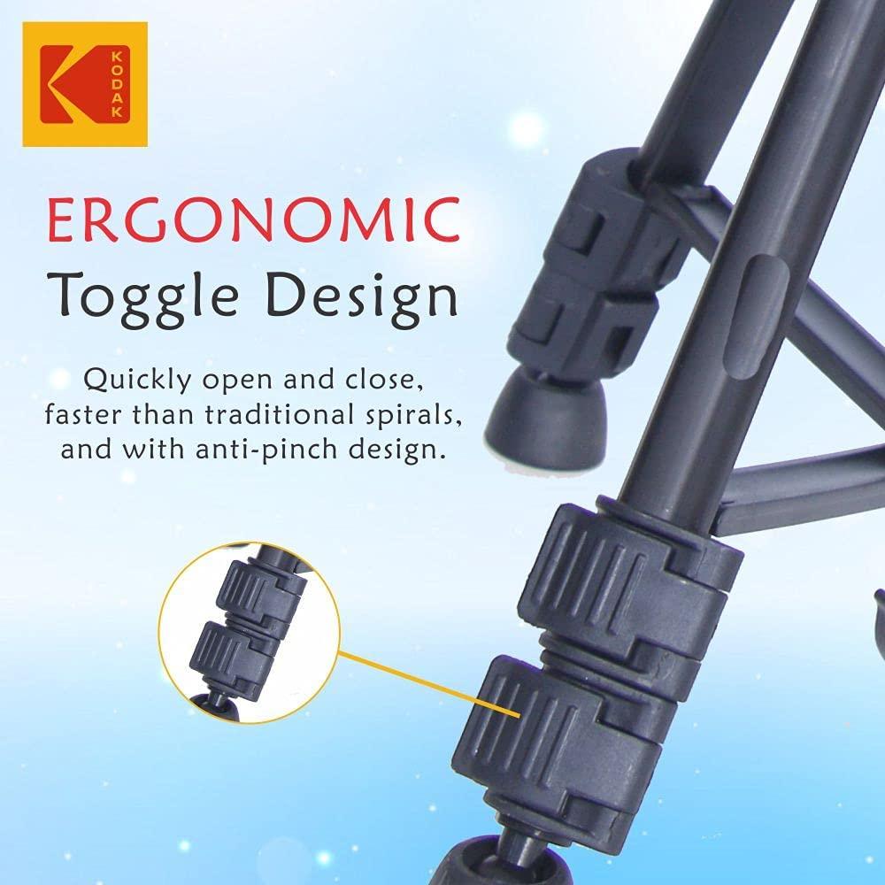 Kodak T210 150cm Three Way Pan Movement Tripod for Camera (Black)