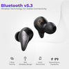 PTron Bassbuds Wave ENC Bluetooth 5.3 Wireless Headphones, 40Hrs Total Playtime, Movie Mode & Deep Bass, Low Latency in-Ear TWS Earbuds, Stereo Calls, Smooth Touch Control & Type-C Charging (Black) - Triveni World