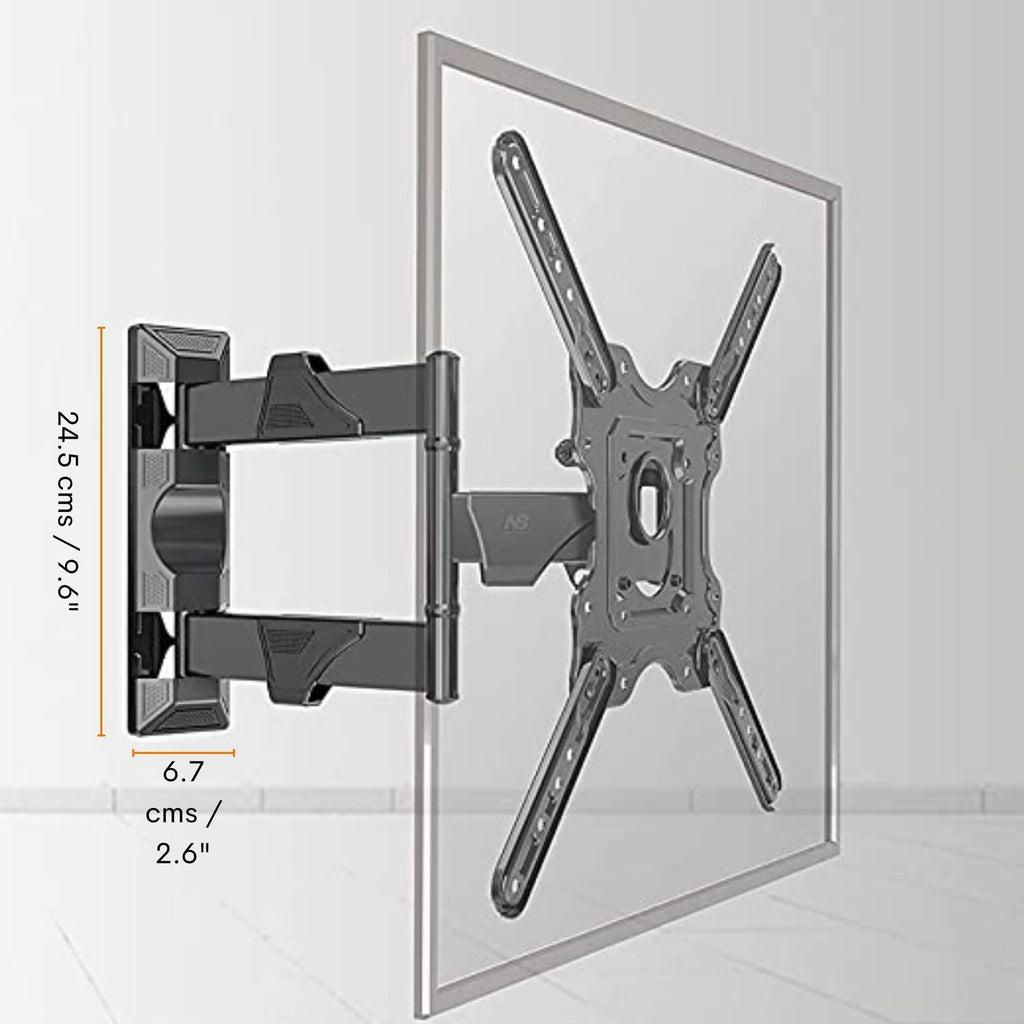 Gadget Wagon 32 to 55 Inch led TV Wall Mount movable swivel corner bracket P4, Swivel and Tilt corner, full motion