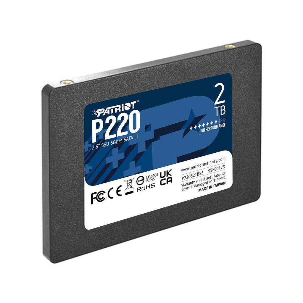 Patriot Memory P220 SATA III SSD 2TB up to 550MT/s 3 Years Warranty Internal Solid State Drive 2.5'' SSD P220S2TB25