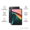 (Refurbished) MI Xiaomi Pad 5 Snapdragon 860 2.5K Resolution, 120Hz Refresh Rate, Dci-P3 10.95 inches Dolby Vision Display 6Gb Ram 128Gb Storage Quad Speaker Dolby Atmos Wi-Fi Tablet, Cosmic Gray - Triveni World