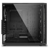 Sharkoon TG4 Mid Tower PC Computer Case I Support Mini-ITX, Micro-ATX, ATX Motherboard I Side Panel Tempered Glass with 4 x 120 mm Blue LED Fan (pre-Installed) - Black