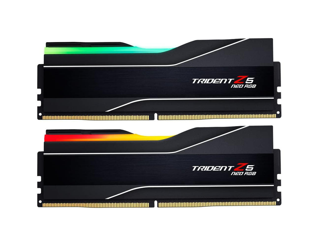 G.Skill Trident Z5 NEO RGB (AMD Expo) 32GB (2 x 16GB) DDR5 6000 CL30-38-38-96 1.35V Dual Channel Desktop Memory/RAM - F5-6000J3038F16GX2-TZ5NR (Black)