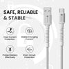 Portronics Konnect X USB to Type C Cable with 3A Output, Fast Charging & Data Transfer, Nylon Braided, Aluminium Alloy Shell, 1M Length compatible with Type C Smartphones(White)