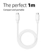 Xiaomi Mi Original HyperCharge 60W Type C to Type C Cable for Smartphones, Tablets, Laptops, Macbook & other Type C devices, 480Mbps Data Sync (White)