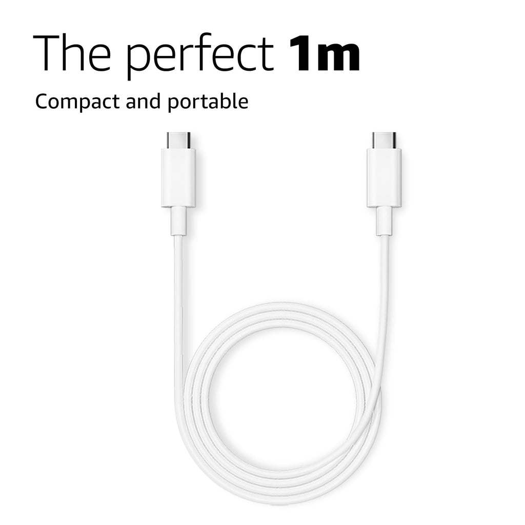 Xiaomi Mi Original HyperCharge 60W Type C to Type C Cable for Smartphones, Tablets, Laptops, Macbook & other Type C devices, 480Mbps Data Sync (White)