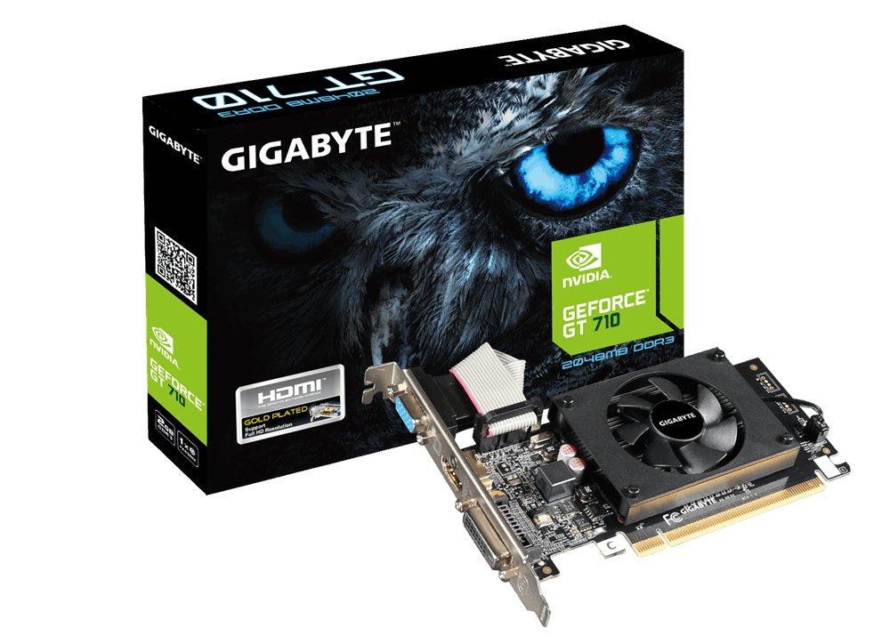 GIGABYTE GeForce GV-N710D3-2GL 2GB PCI-Express pci_e ddr3_sdram Graphics Card (Black)