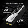 SP Silicon Power Silicon Power XS70 2TB NVMe PCIe 4.0 M.2 2280 Gen4 Gaming SSD with Heatsink, Up to 7300 MB/s, Compatible with Playstation 5, Internal Solid State Drive for Desktop Laptop Computer PS5