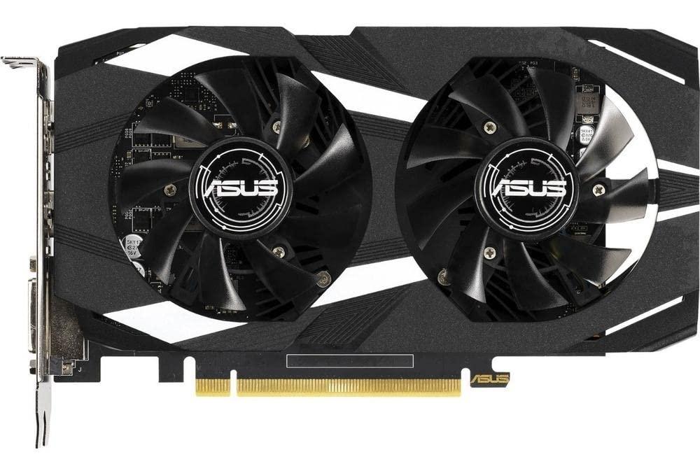 ASUS GeForce GTX 1650 Overclocked 4GB Dual-Fan Edition VR Ready HDMI DP 1.4 DVI gddr6 pci_e_x16 Graphics Card (Dual-GTX1650-O4G)