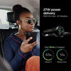 Spigen USB C Car Charger,45W Dual Port Car Charger Fast Charge(PD Charging 27W+Quick Charge 18W)Type C Car Adapter for iPhone 13 Pro Max 13 Mini 12 11 iPad Galaxy S21 Ultra S20 FE Note 20 Plus,Black