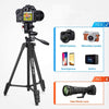 Osaka OS 550 Tripod 55 Inches with Table Tripod, Mobile Holder and Carry Case for Smartphone & SLR Camera Portable Lightweight Aluminium Tripod