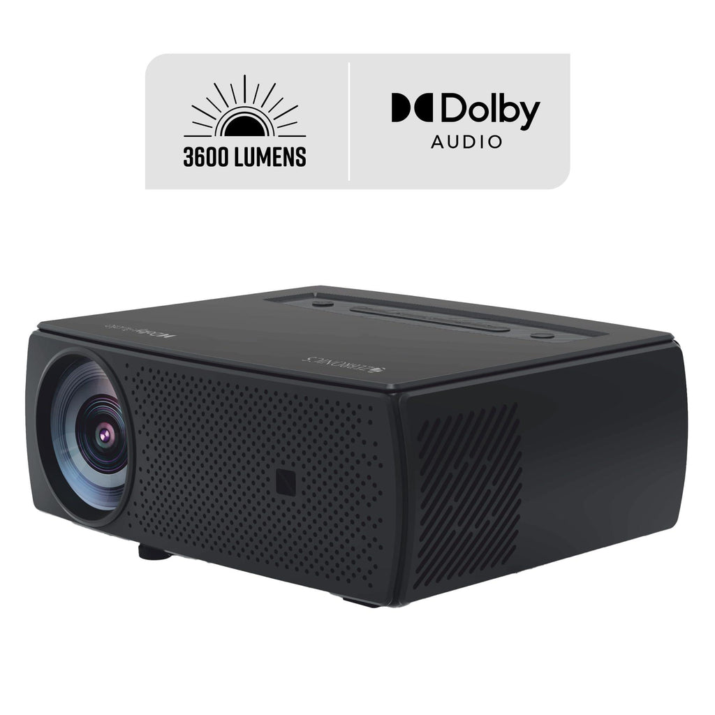 ZEBRONICS New Launch PIXAPLAY 15 Smart LED Projector with Dolby Audio, 3600 lumens, 4K Support, 180 Inch Screen Size, Supports Miracast, Bluetooth, USB, HDMI, WiFi, APP Support, 1080p Native