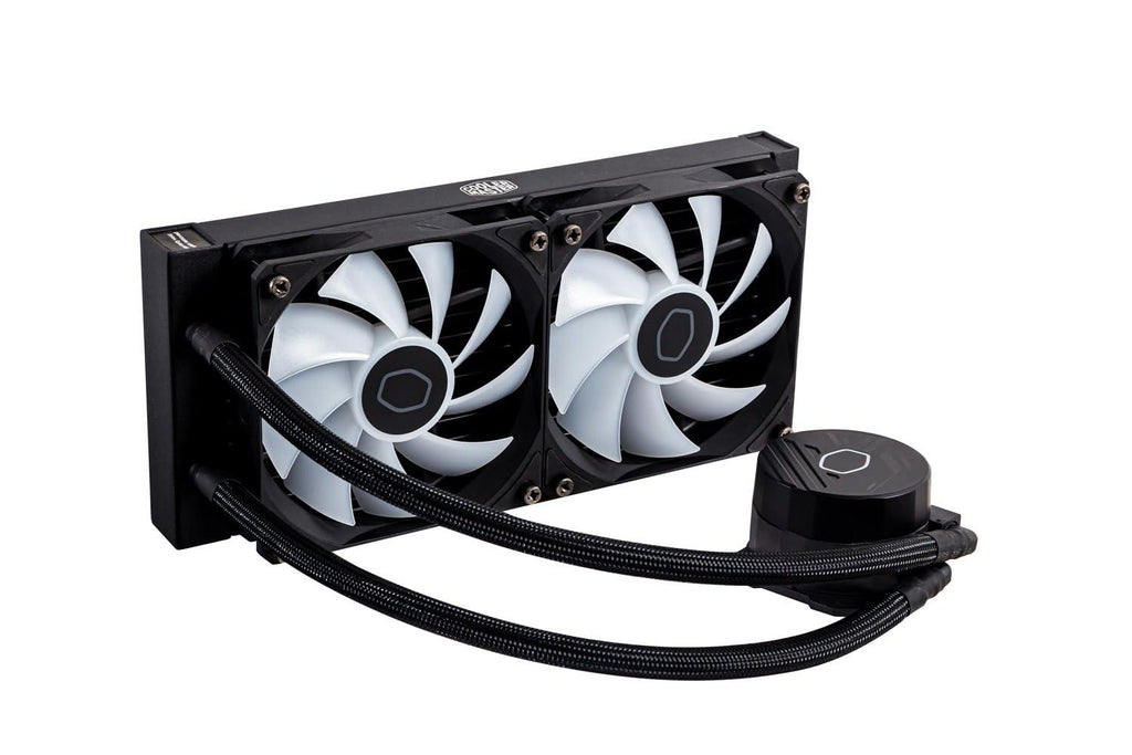 Cooler Master ML240L Core ARGB CPU Liquid Cooler - Black | Support Intel & AMD Processor - LGA1700, LGA1200, LGA1151, AM5, AM4 | Gen S Dual Chamber Pump | 240mm AIO | New Pressure Optimised Fans