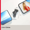 SanDisk 256 GB USB 3.0 iXpand Flash Drive Luxe for iPhone, iPad Pro, MAC Devices, Type-C Android Phone & Other Devices (SDIX70N-256G-GN6NE)