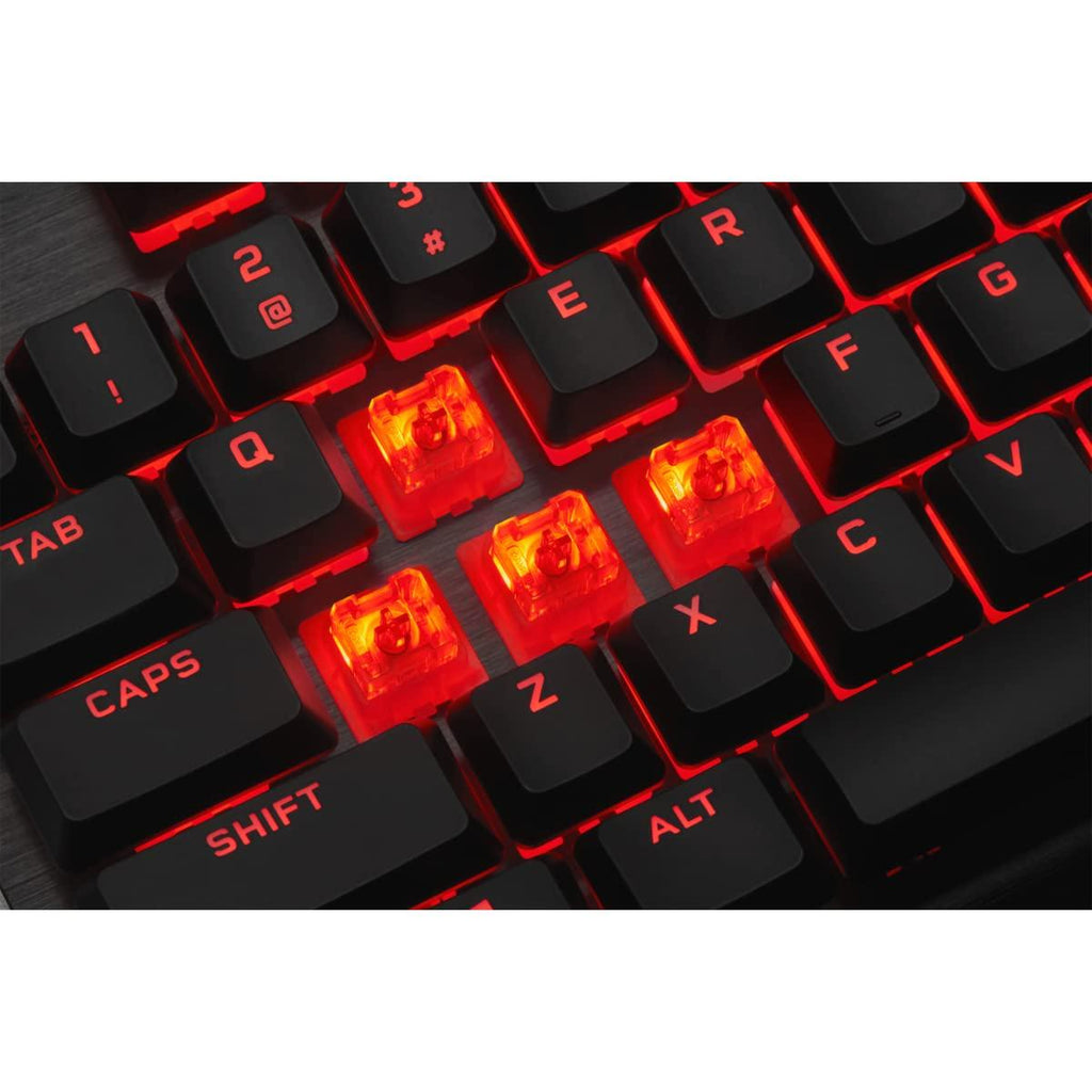 Corsair K60 PRO USB Cherry Mechanical Key switches -Durable Aluminum Frame -Per-Key Red LED Backlighting Gaming Keyboard - Black