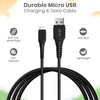 pTron USB-A to Micro USB 2.4A Fast Charging Cable compatible with Android Phones/Tablets, 480mbps Data Transfer Speed, Made in India, Solero M241 Tangle-free USB Cable (Round, 1M, Black)