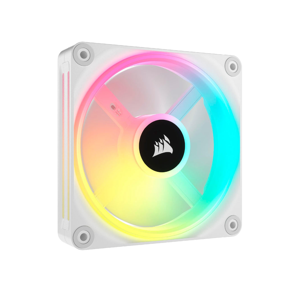 CORSAIR QX RGB Series, iCUE Link QX120 RGB White, 120mm Magnetic Dome RGB Fan, Expansion Kit