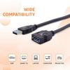 Amazon Basics USB 3.0 Extension | Type A Male to Type A Female | Repeater Cable - 3.3 ft | Enhanced Connectivity & High-Speed Performance