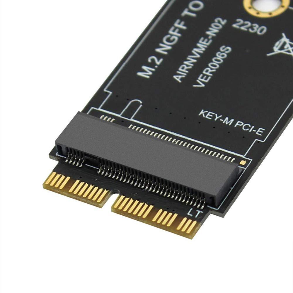 MHQJRH M.2 NVME SSD Convert Adapter Card for Upgrade MacBook Air (2013-2017)