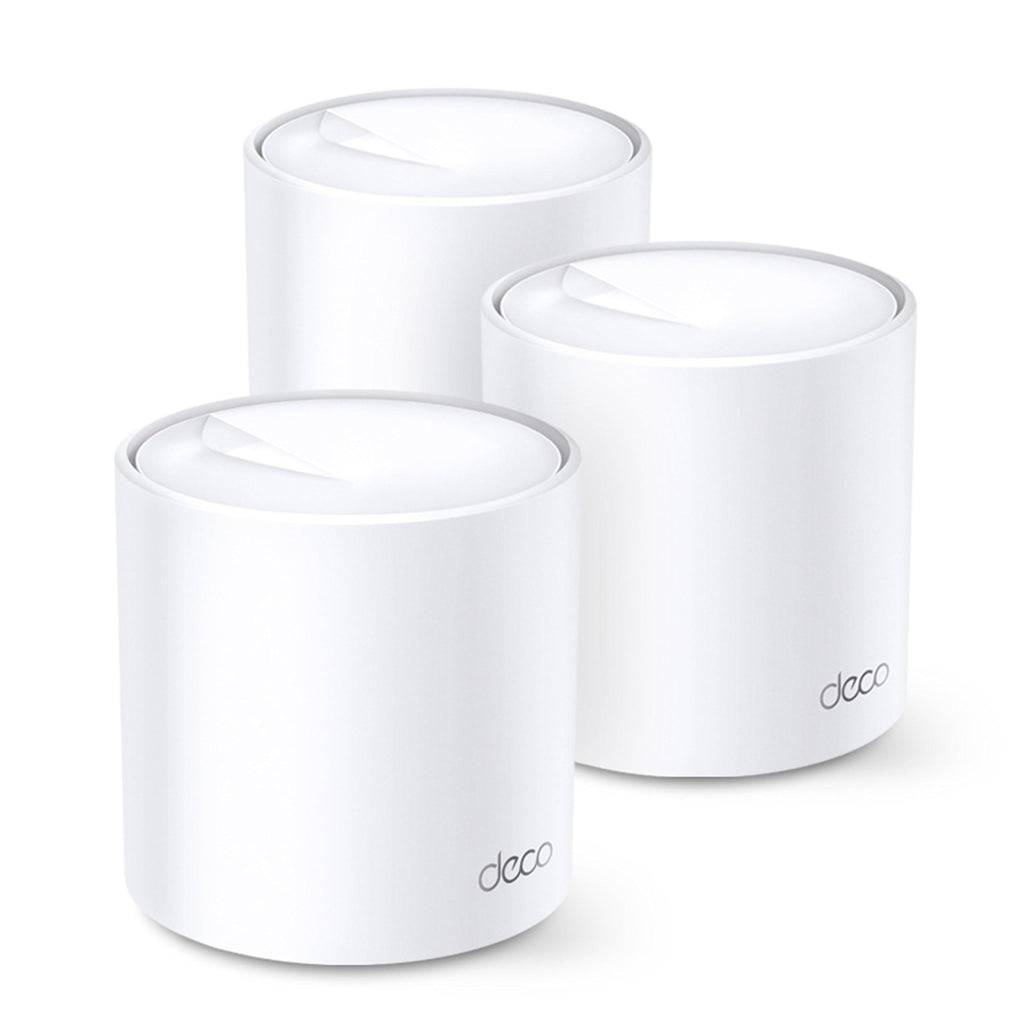 TP-Link Deco X60 Whole Home Mesh Wi-Fi System,AX5400 Wireless WiFi 6 Speeds Up to 5400Mbps,Work with Amazon Echo/Alexa,Ofdma&Mu-Mimo Technology Router,Pack of 3,Dual_Band,White