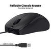 Portronics Toad 101 Wired Optical Mouse with 1200 DPI, Plug & Play, Hi-Optical Tracking, 1.25M Cable Length, 30 Million Click Life(Black)