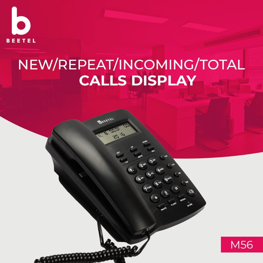 Beetel M56 Corded Phone (Black)