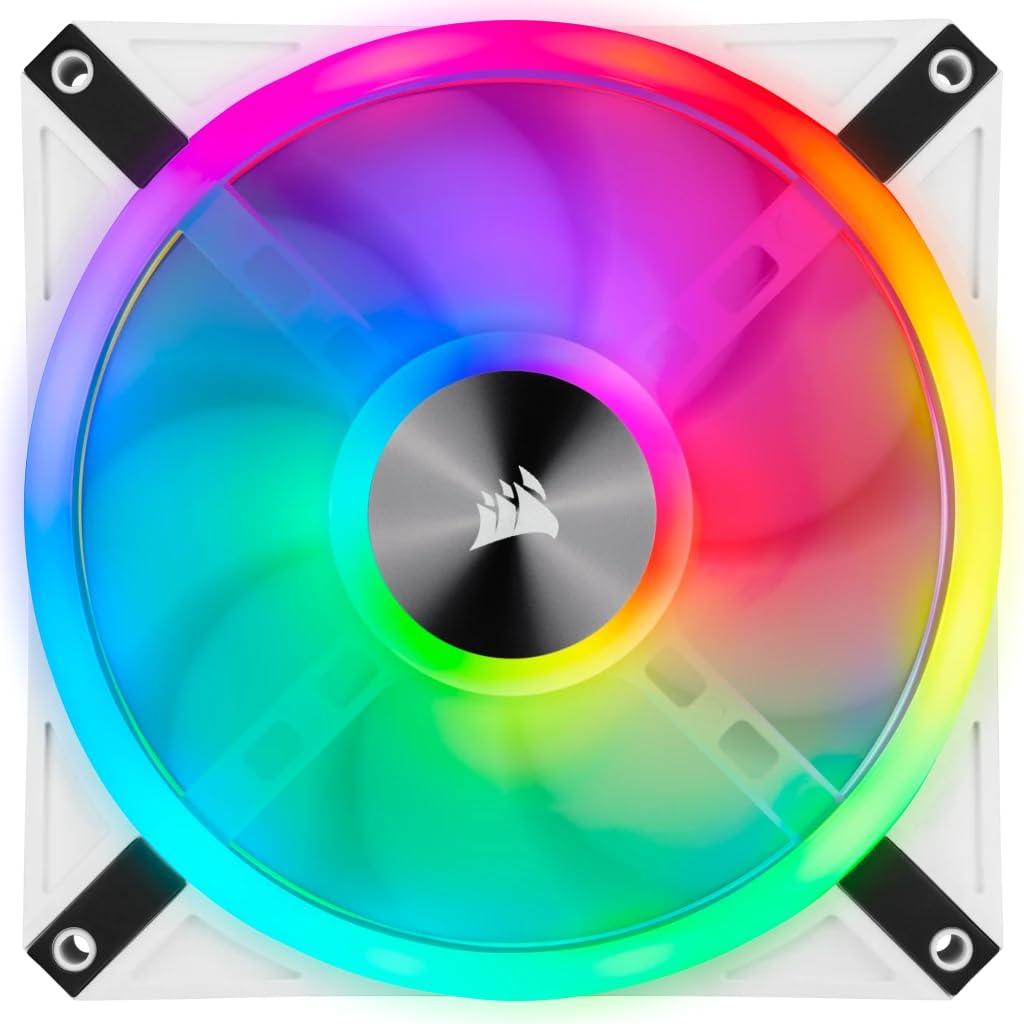 QL140 RGB, 140mm RGB LED Fan, Dual Pack with Lighting Node CORE